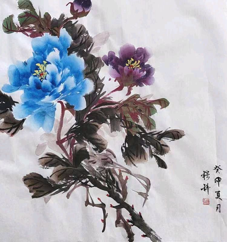 清香飘动醉四季国色韵雅写意境‖著名画家穆辞作品欣赏（图13）