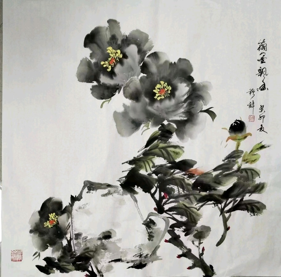 清香飘动醉四季国色韵雅写意境‖著名画家穆辞作品欣赏（图10）
