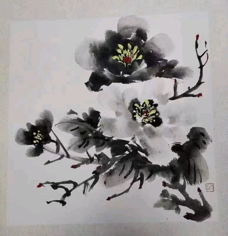 清香飘动醉四季国色韵雅写意境‖著名画家穆辞作品欣赏（图11）