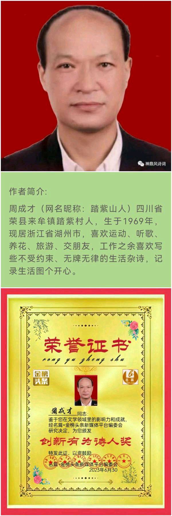 【北京头条】推介周成才《夫人生日》外一首请欣赏（图8）