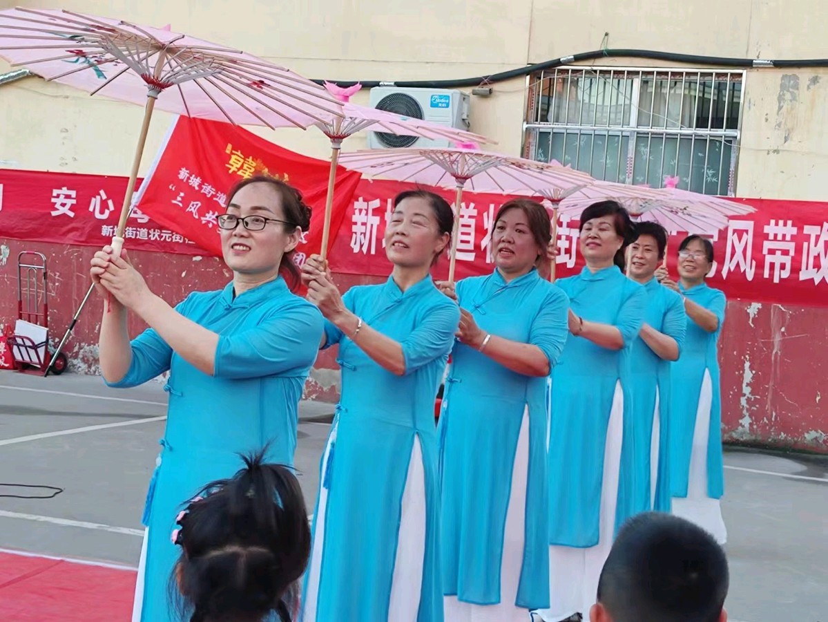 【文化艺术】炎炎夏日 送去凉爽一一韩城留芳艺术团演出满满：赵杏花报道（陕西韩城）（图7）