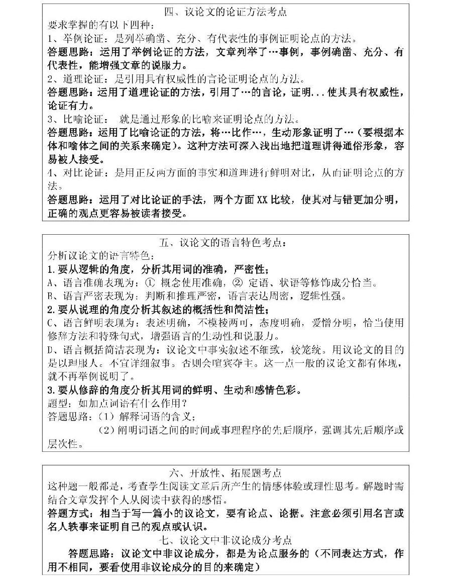 高中语文答题指南（图8）