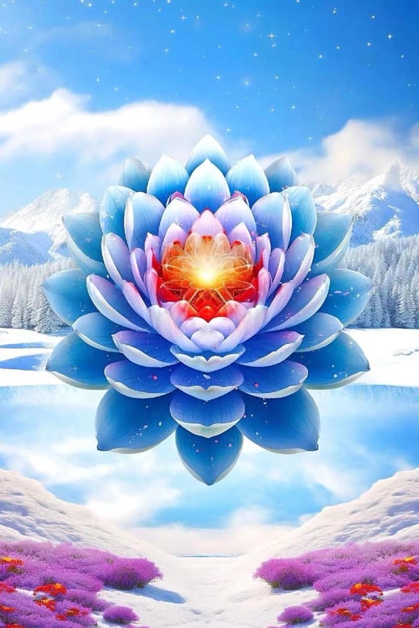 《雪莲之歌》文：江花（北京）诵：山谷幽兰（北京）新太空诗社【世界诗人名人展】10119期（图8）