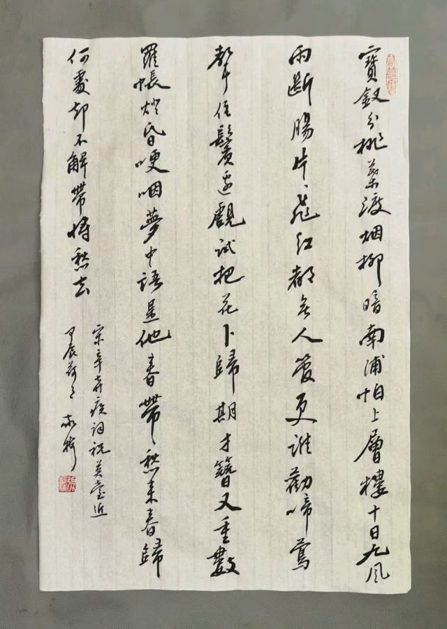 张敬梅（竹影横窗）∥书写诗词书法作品欣赏