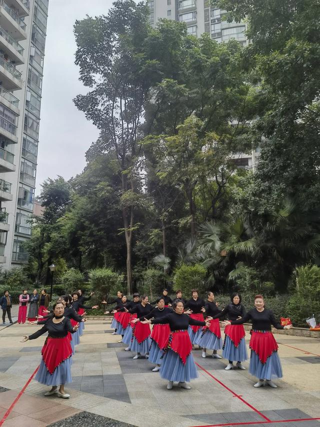 「散文」欢度重阳节 情满云满庭‖云满庭C区夕阳姐妹帅哥载歌载舞庆重阳（图2）