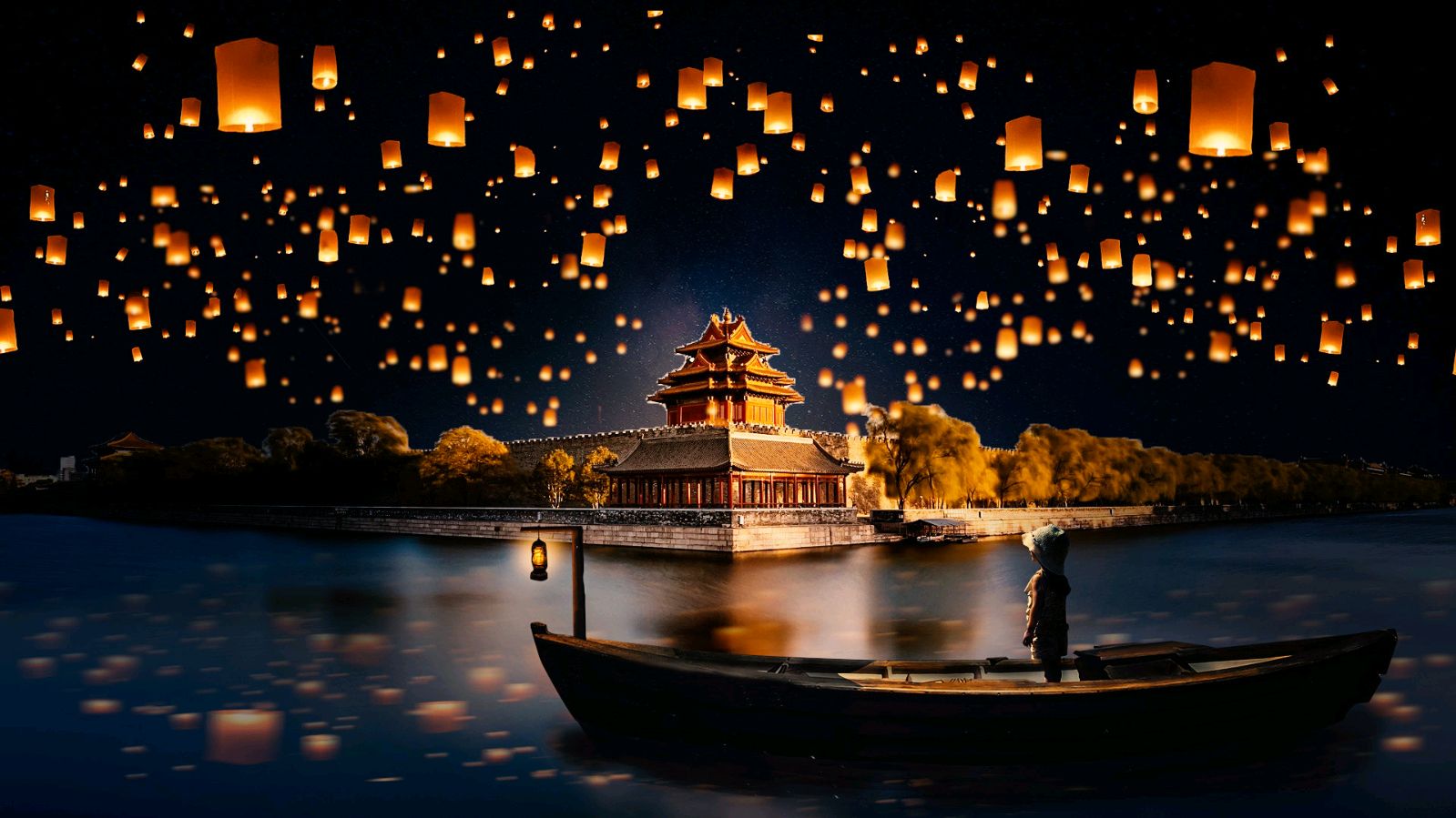 《临屏写诗:不明的灯火》作者:诗社诗友【华人诗者联盟文化传媒】（图20）