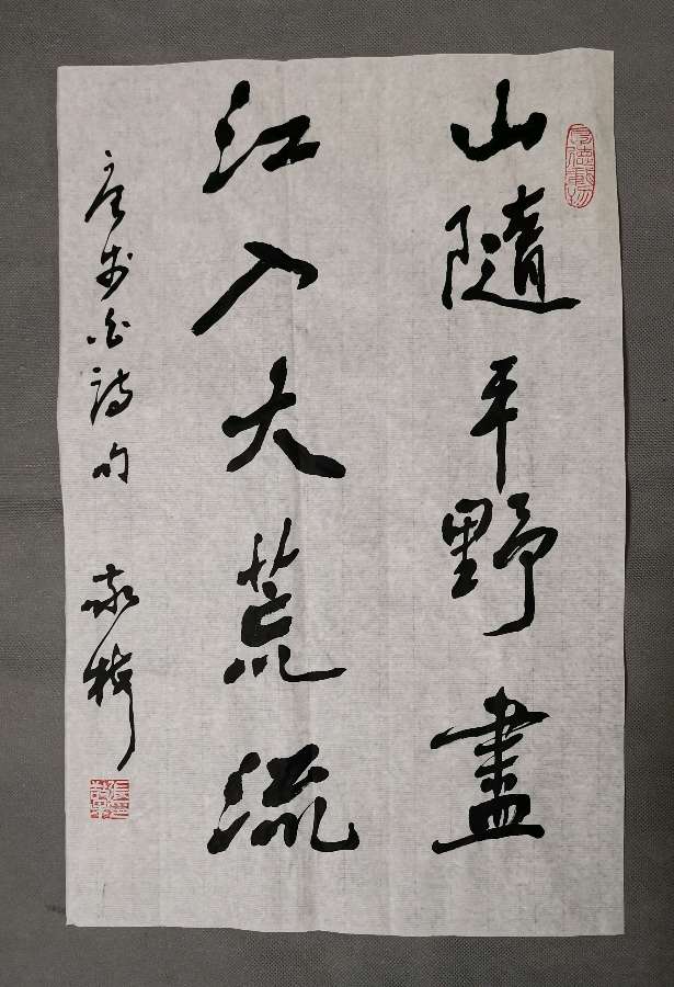 看央视（宗师列传.大唐诗人传.李白）赏李白诗，书李白诗。张敬梅书李白诗名句条幅一组（图11）