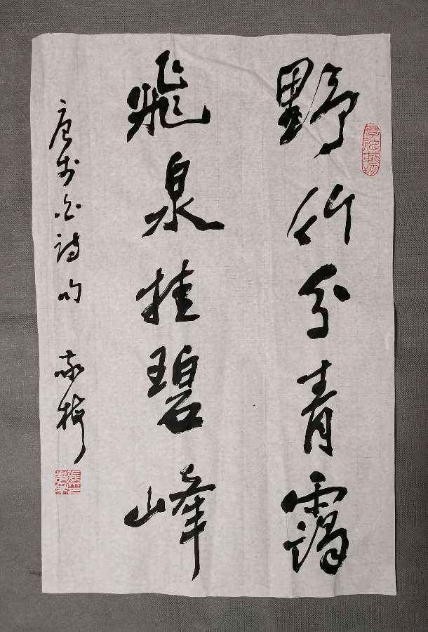 看央视（宗师列传.大唐诗人传.李白）赏李白诗，书李白诗。张敬梅书李白诗名句条幅一组（图9）