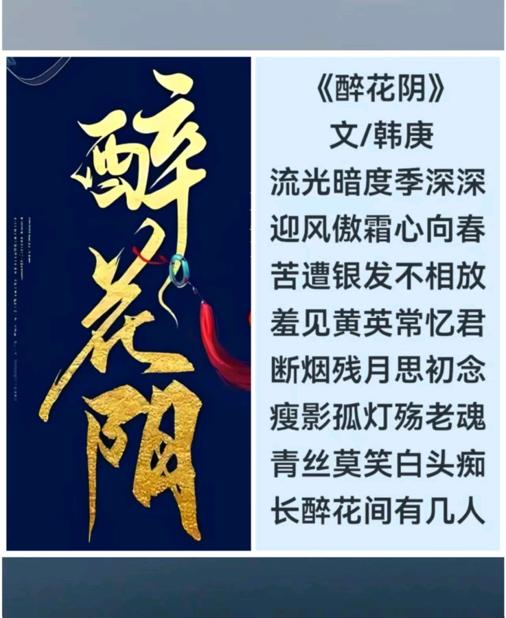 韩庚的《醉花阴》