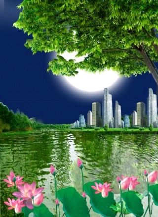 【都市文坛撷英】摸鱼儿•荷塘月色词／黄选雍（龙游天下）（图5）