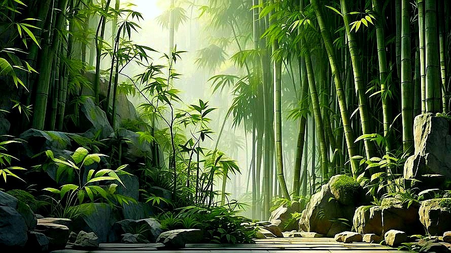 同题诵《咏竹》作者：竹风梅影/ 徐玲、杨爱珍朗诵（图2）