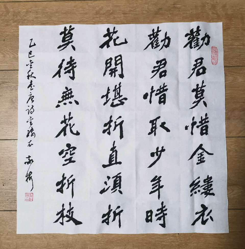 书法家张敬梅（竹影横窗）//劝学诗作品一组（图10）