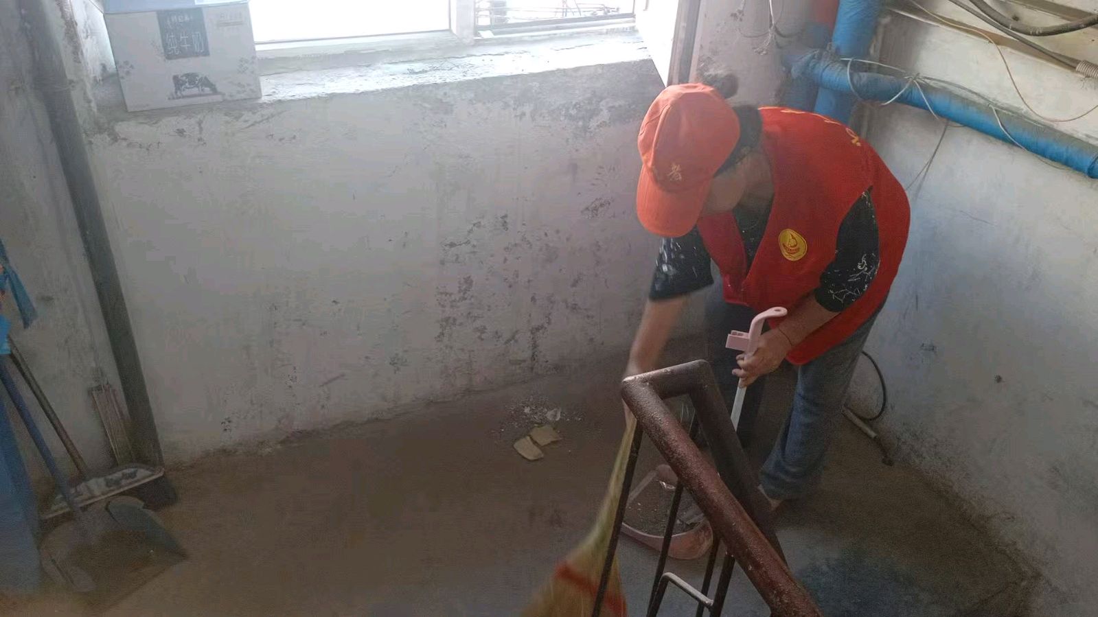志愿红点亮楼道 洁净家园暖人心（图3）