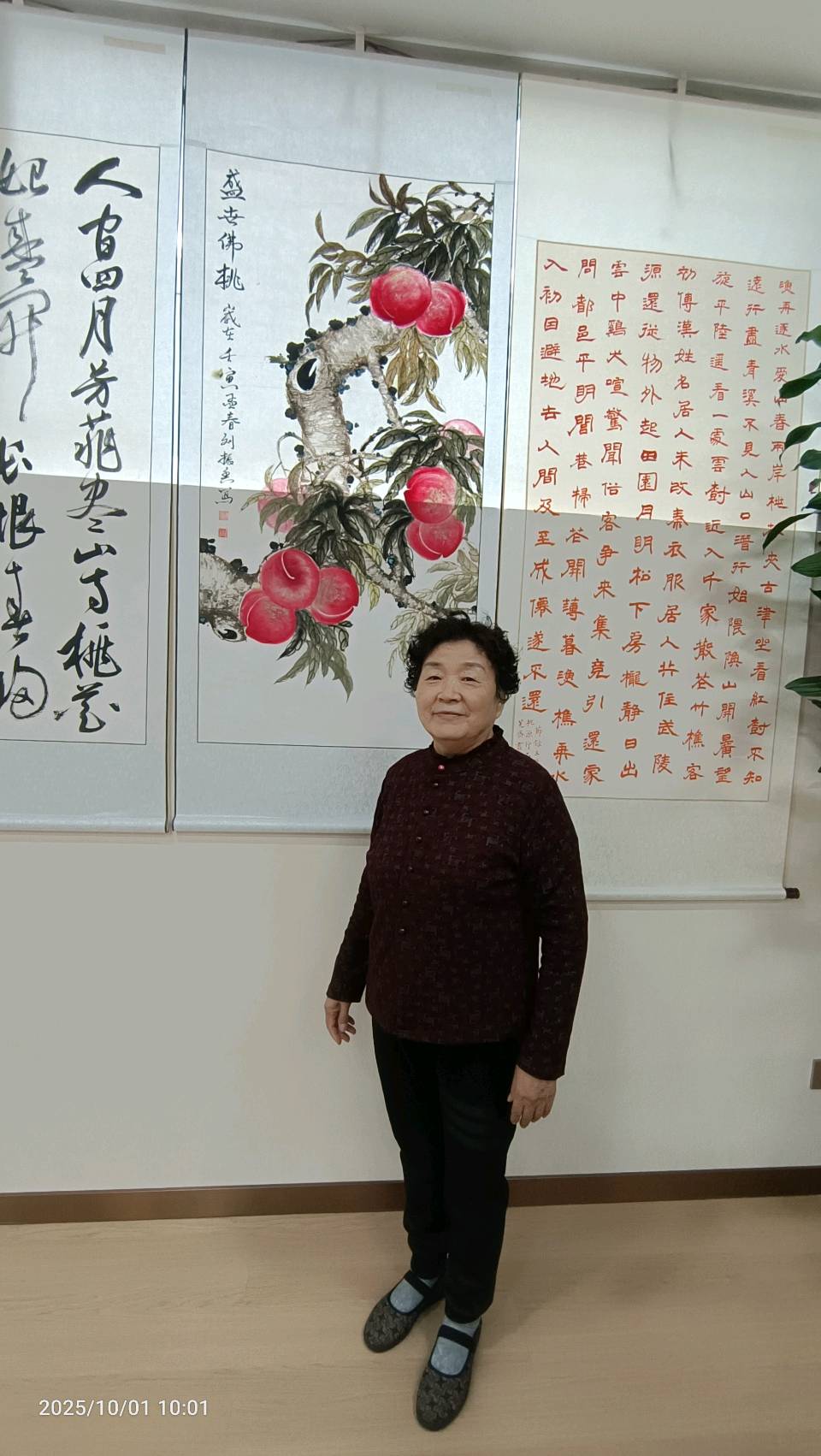 墨韵绘桃魂 雅集贺双节——肥城市首届“写桃画桃”书画展盛启（图47）