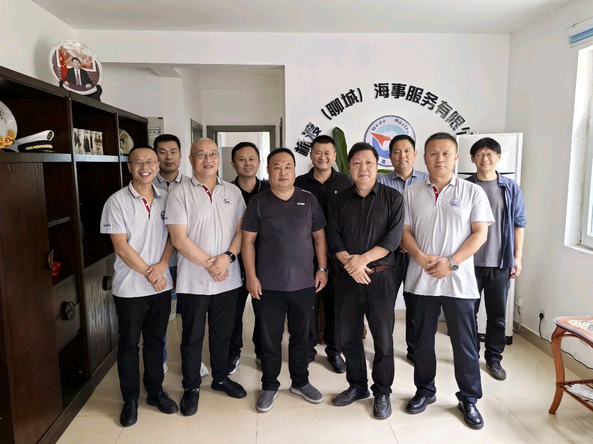 桅渡（聊城）海事服务公司乔迁新址仪式举行 ，刘胜民与孙敬龙共同揭牌（图9）