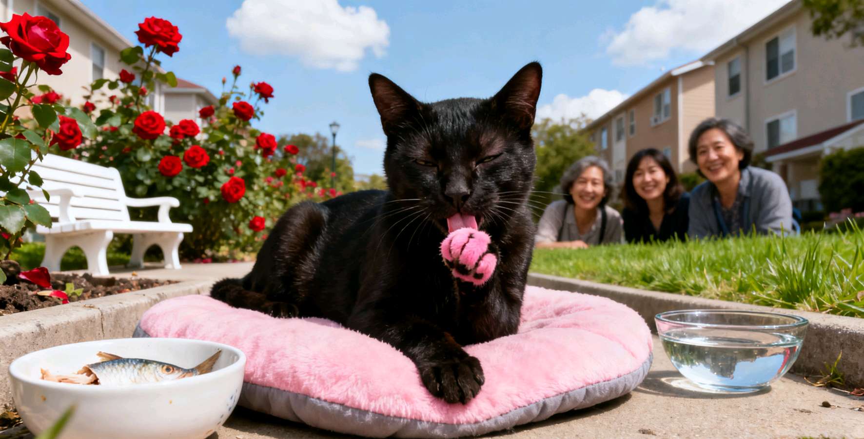 【豆蔻诗社】我是一只流浪的猫———猫言猫语文/侃篱笙(高树业)（图3）