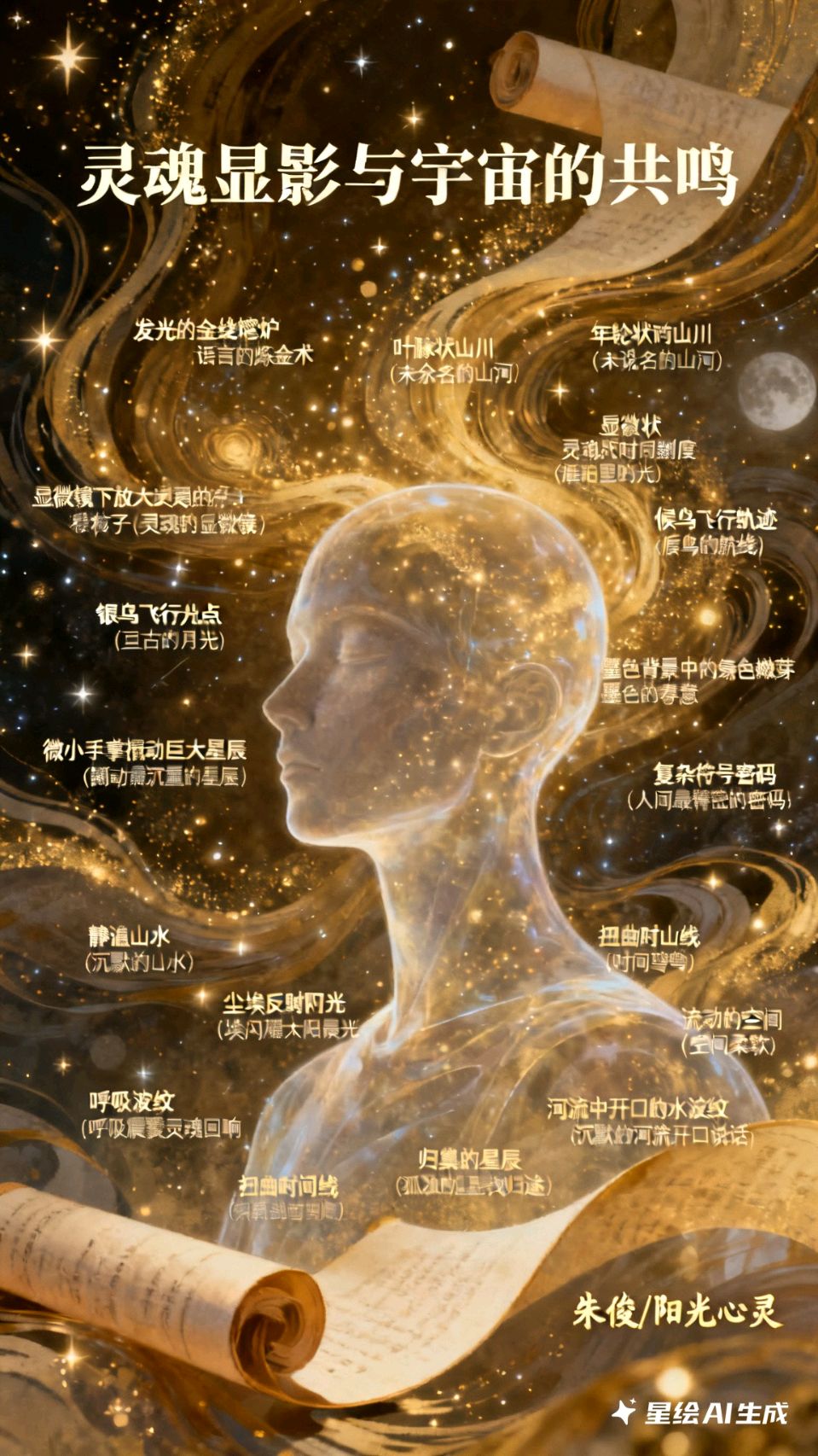 【中国诗人】第821篇（名家风采）诗眼：灵魂显影与宇宙的共鸣 一一对诗歌的洞见👀// 朱俊/阳光心灵☀️（图6）