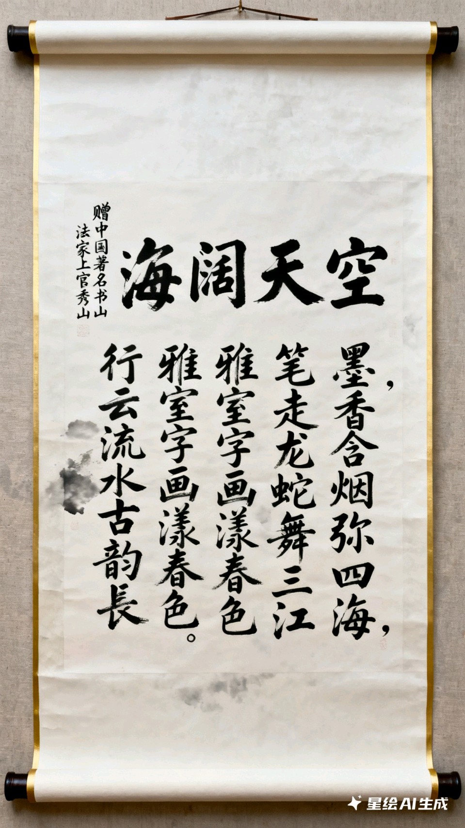 【思归客诗词学会】（名家风采）赠中国著名书法家上官秀山//文： 海阔天空（图5）