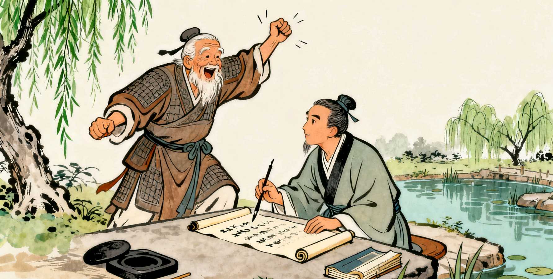 【荣耀中国】文学社*蝶恋花~四友詞/姜涛(長春)(图6)