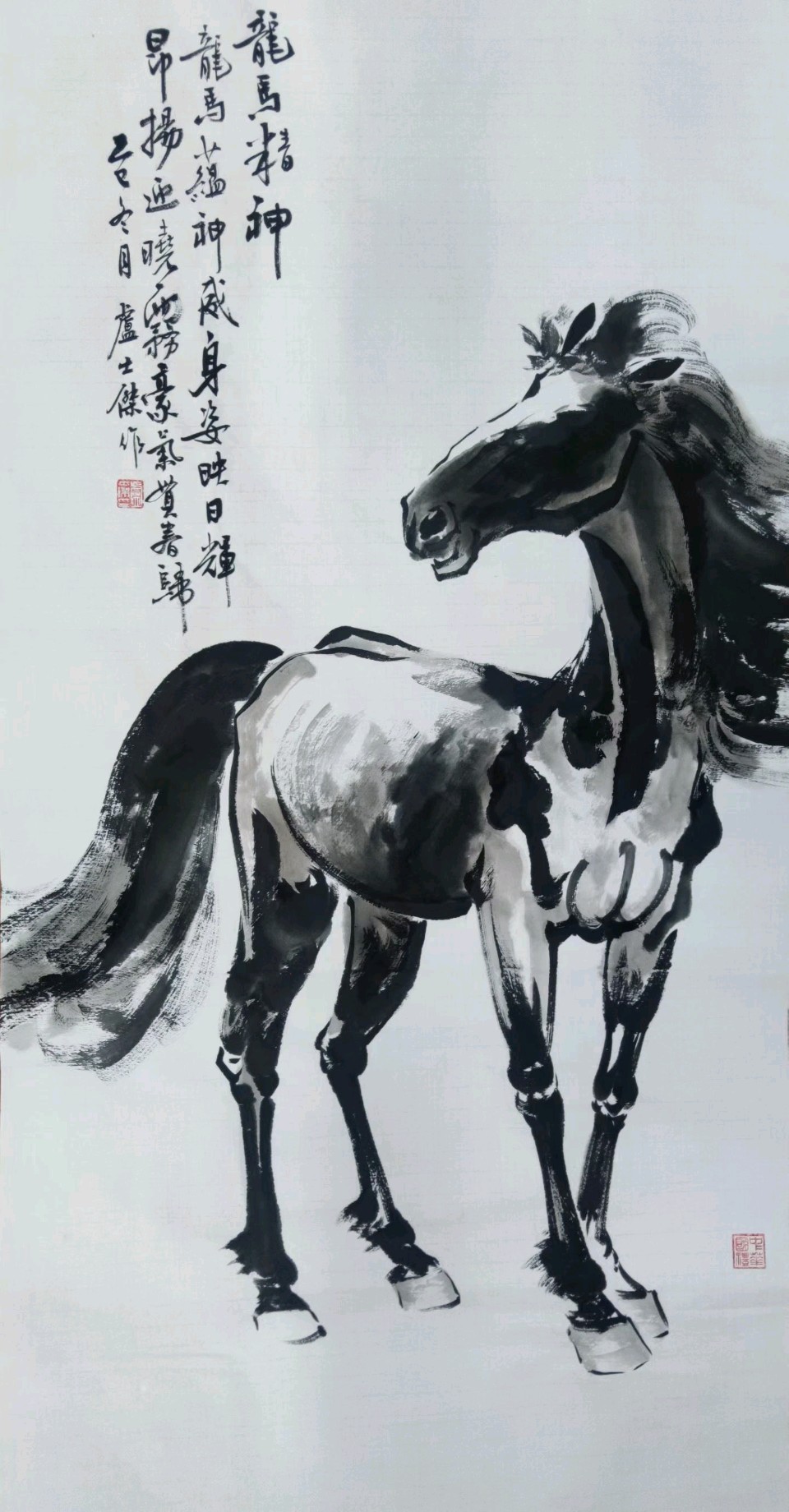 马年元旦看名家！卢士杰笔下奔马：笔墨藏豪情，一骑踏春来（图15）