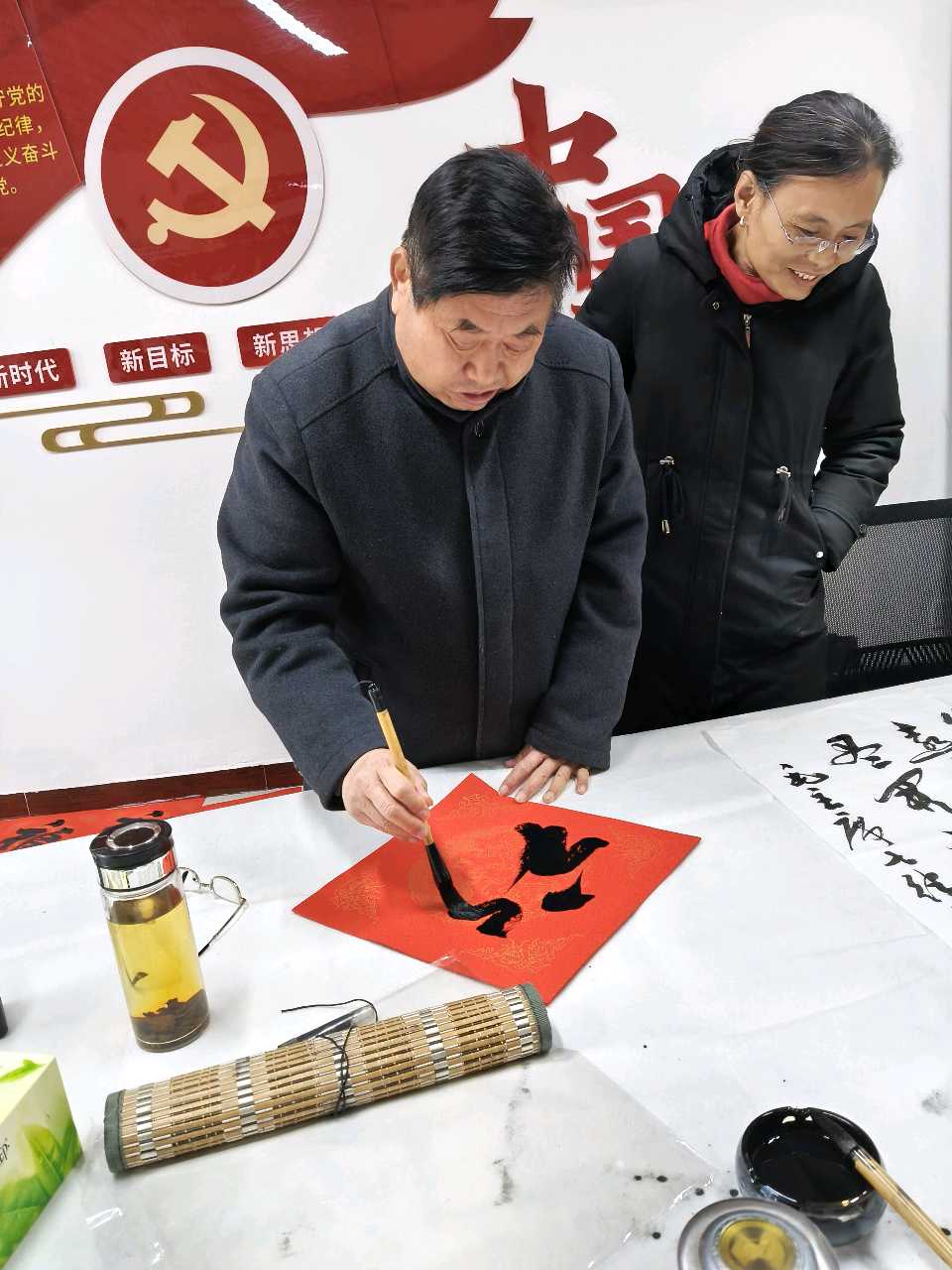 墨香暖民心 春联福字进万家——嘉祥县统计局新春送福活动温情启幕（图21）