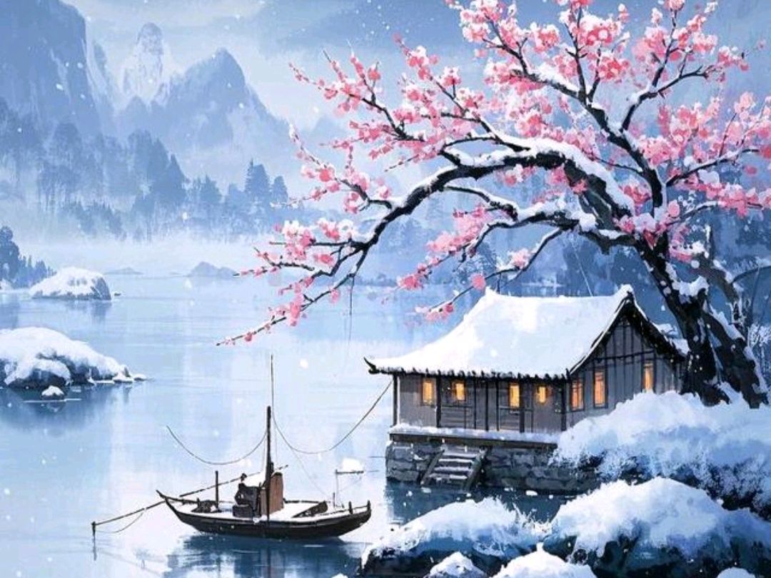 诗歌欣赏：故乡的霜花 作者/放飞 主播/上善若水