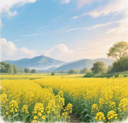 【湘江诗苑】二群《油菜花》同题诗推荐(图10)
