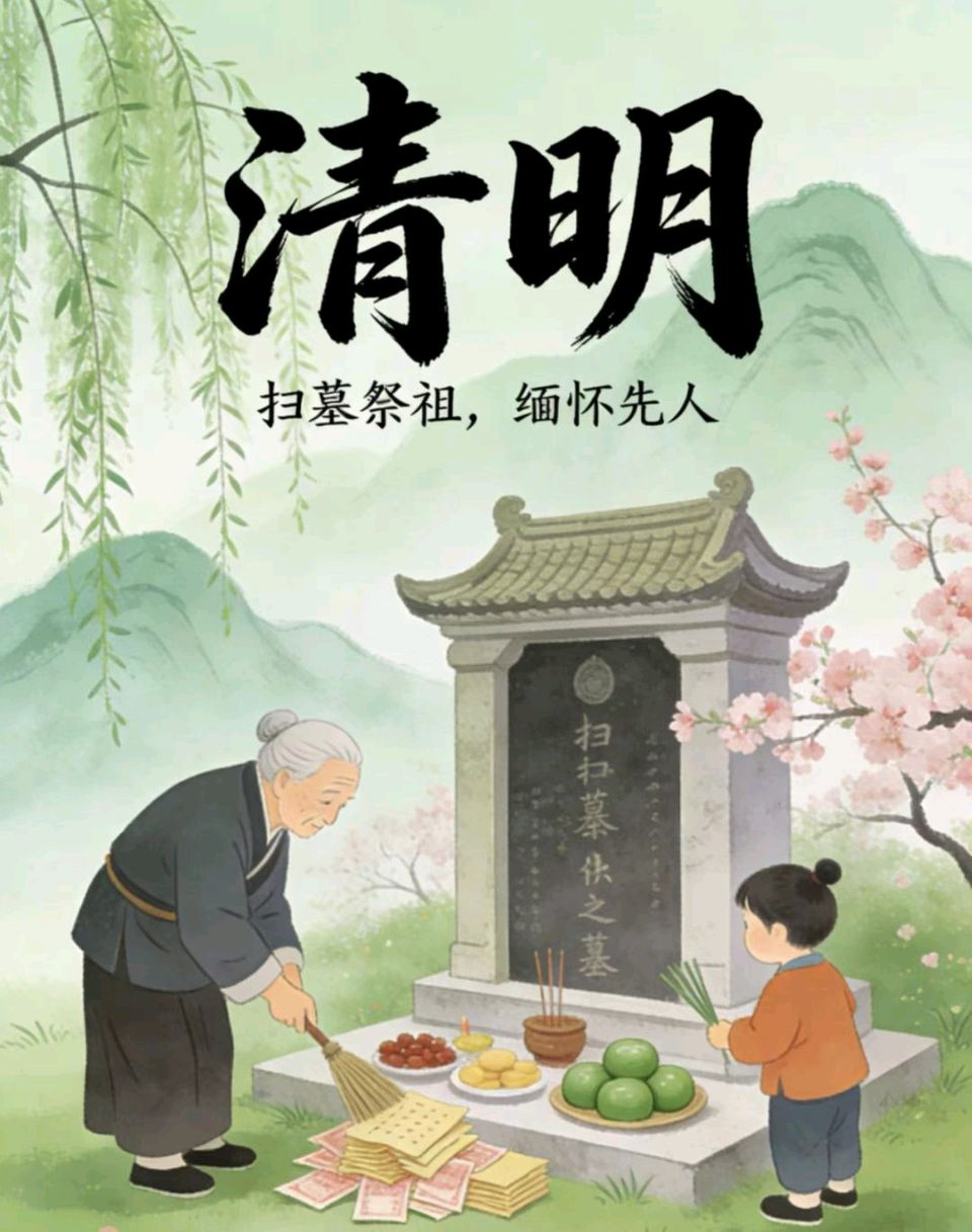【荣耀中国】文学社*古风《清明祭祖扫墓》 丰茂春作（图5）