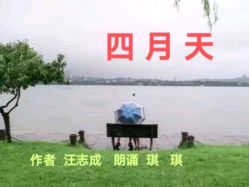 北京头条：汪志成《四月天》朗诵：琪琪~东方《品语亭》诗社总社