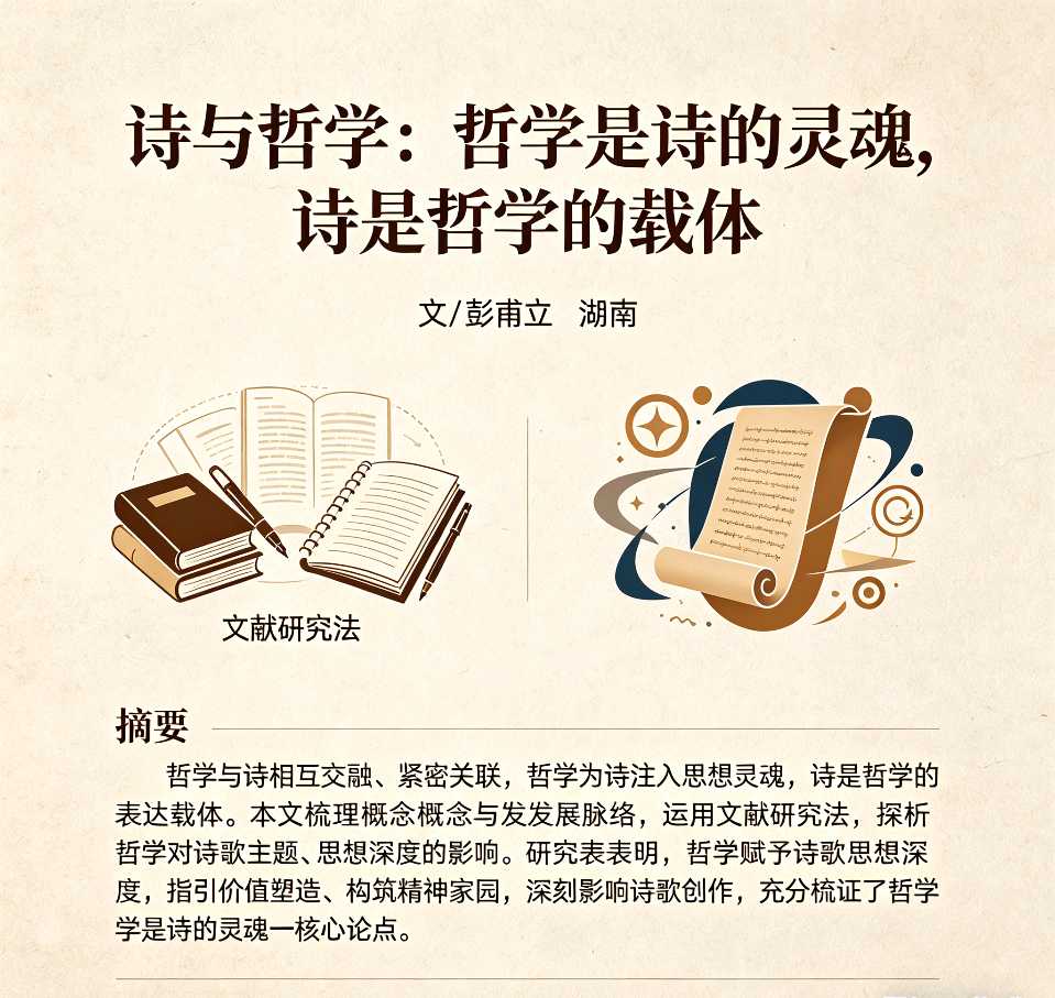 【荣耀中国】文学社*诗与哲学：哲学是诗的灵魂，诗是哲学的载体 文/彭甫立 湖南（图5）