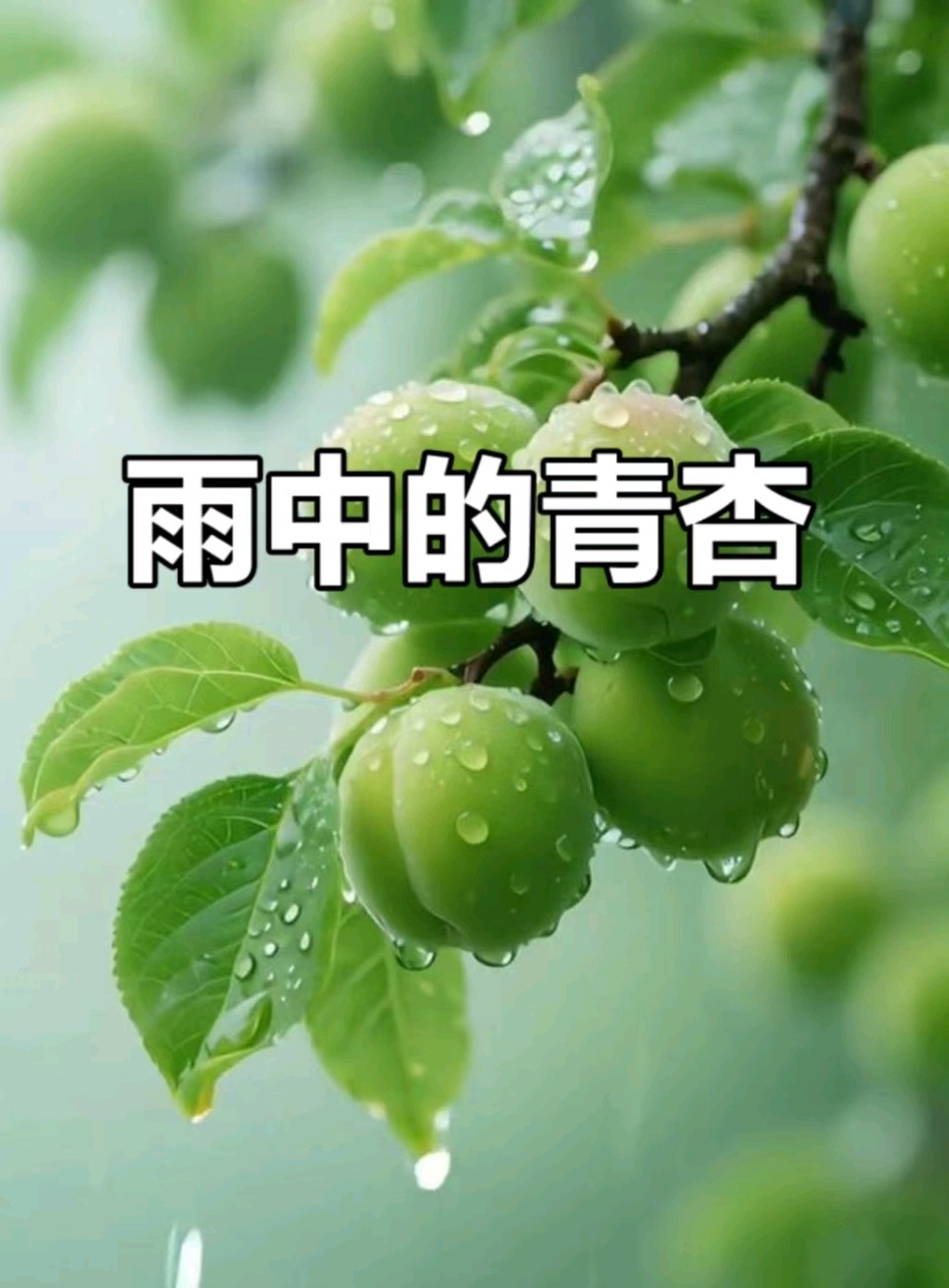 【题图词二阙】调笑令.雨中青杏（王建体）/作者：平安是福（张福安）（图3）