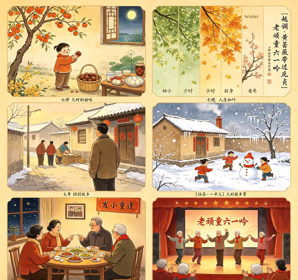 【荣耀中国】文学社*忆儿时（诗词曲一组）一一献给儿童节的礼物作者/刘 胜（图4）