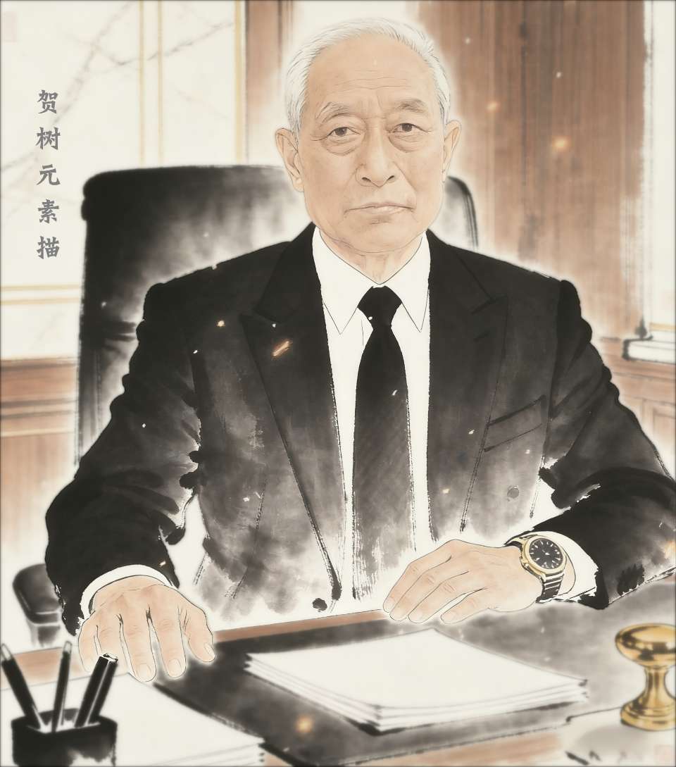 《中华好诗词》分享（陕西榆林）优秀诗人贺树元先生《七律.自题素描肖像》外八首敬请雅鉴（图4）