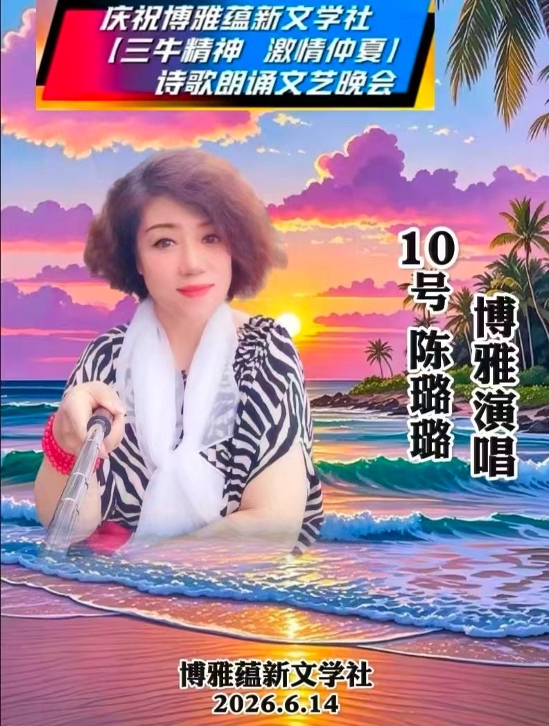 热烈庆祝博雅蕴新文学社【三牛精神 激情仲夏】诗歌朗诵文艺晚会圆满成功!海外头条(图152)