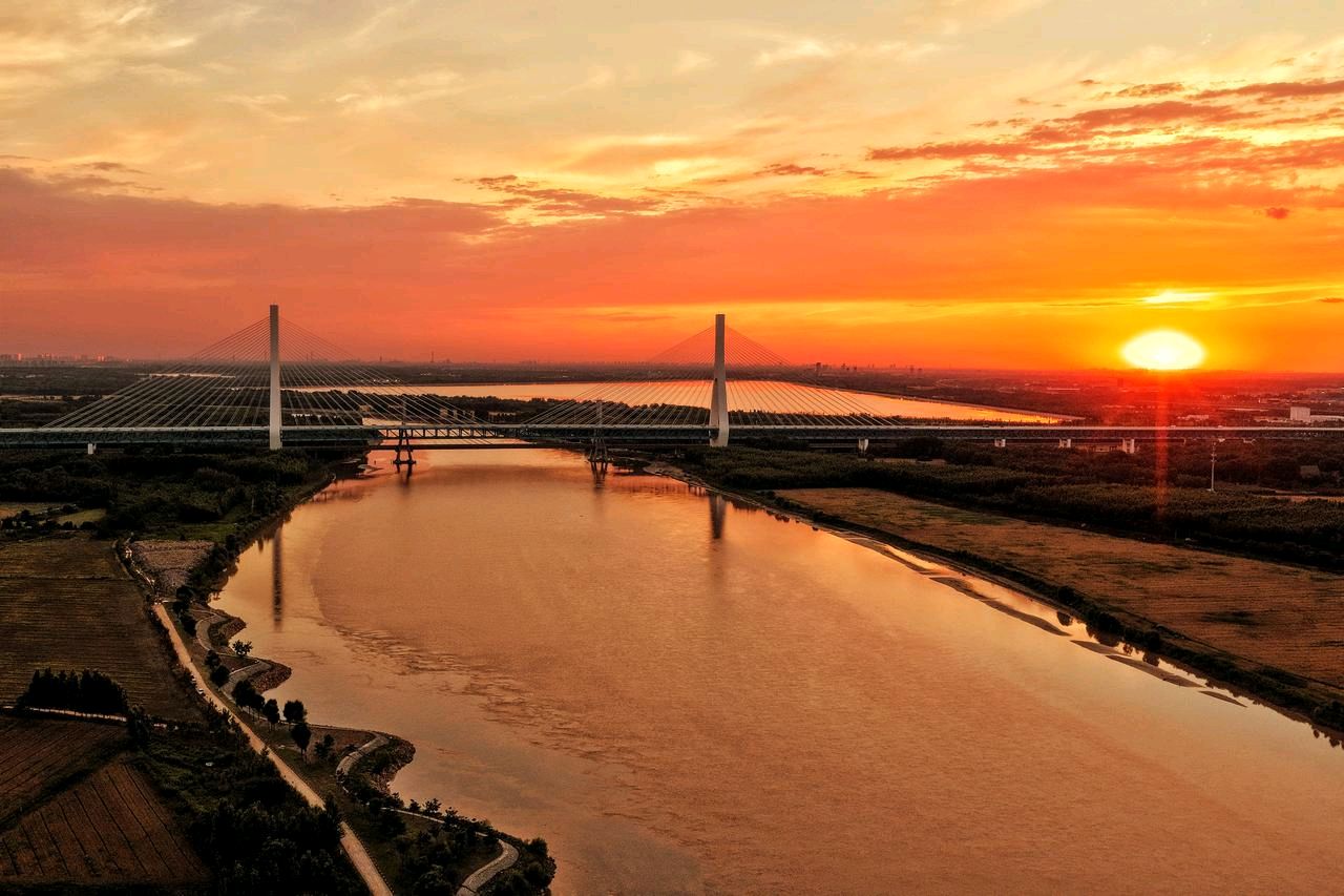 黄河大桥. 夕阳晚霞（图4）