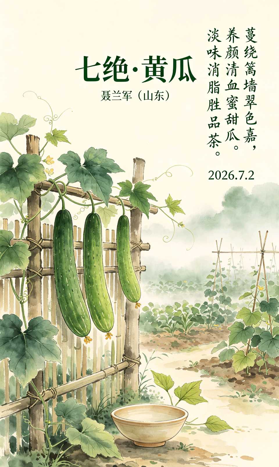 【南京头条】七绝~黄瓜〔文/聂兰军〕（图3）