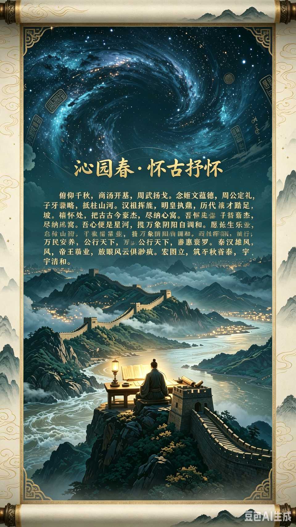 《沁园春.怀古抒怀》