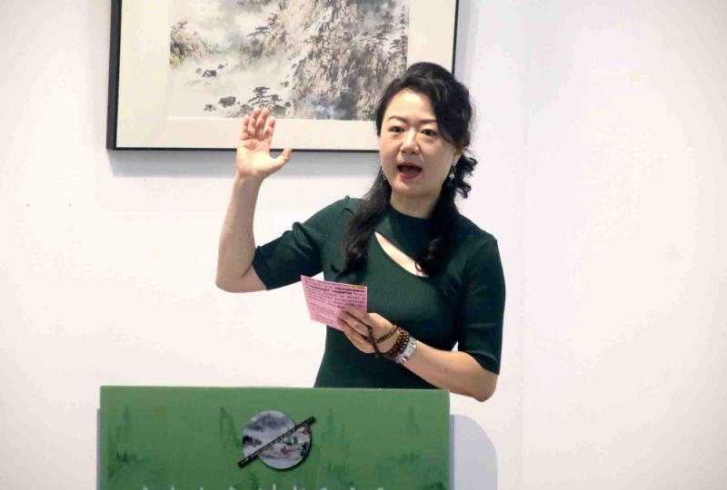 “山水人文 诗书画乐展”暨胡亚伟古谱诗词中国画全国巡展（苏州站）开幕（图8）