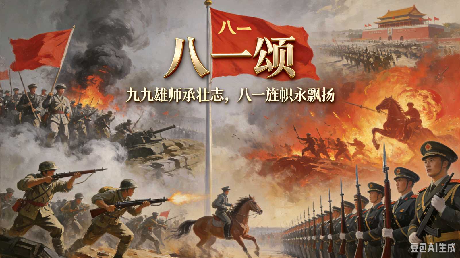 《庆祝建军九十九周年绝律四首》作者：于仕勤 [中国现代诗歌文化传媒]（图8）