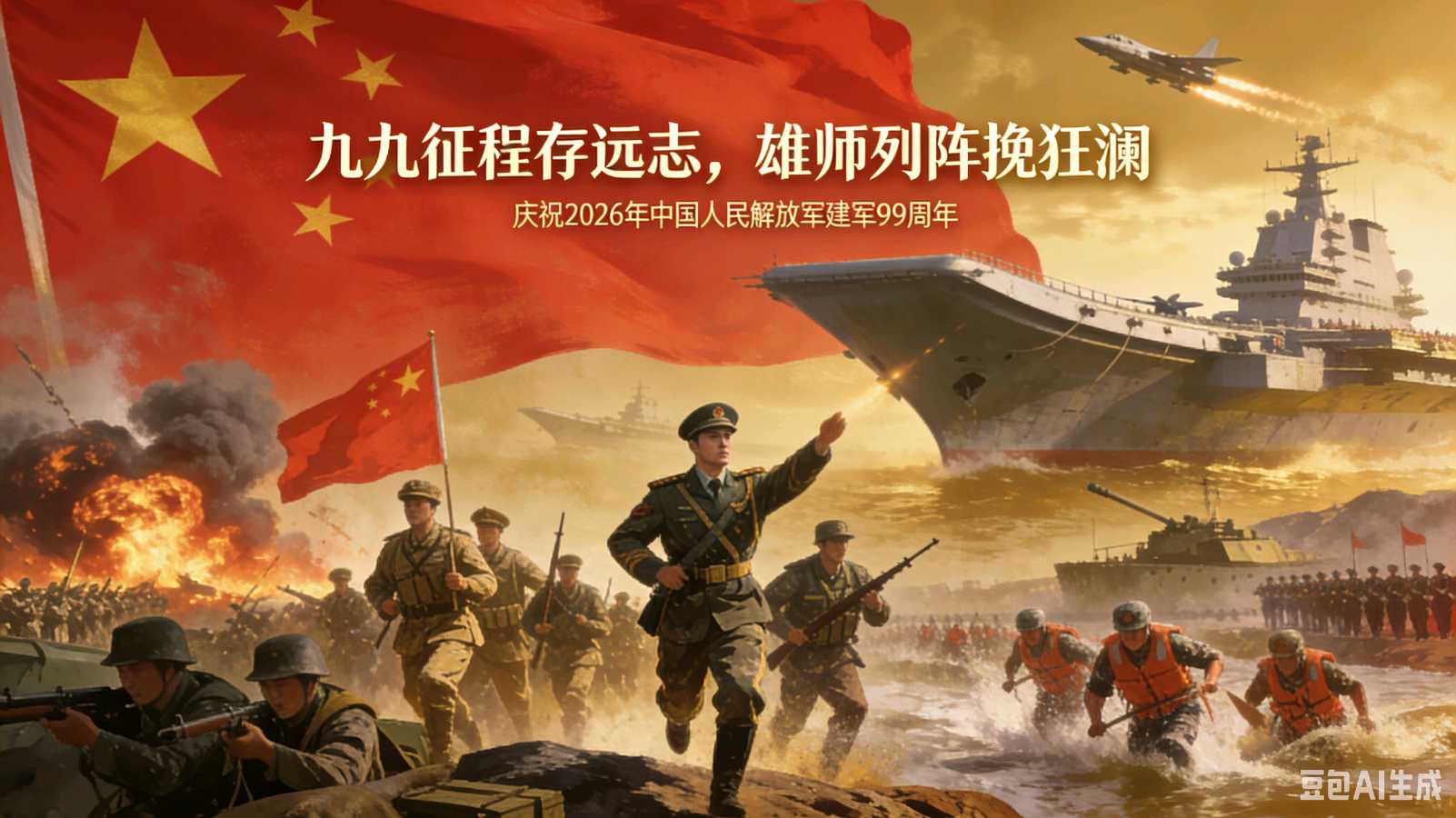 《庆祝建军九十九周年绝律四首》作者：于仕勤 [中国现代诗歌文化传媒]（图7）