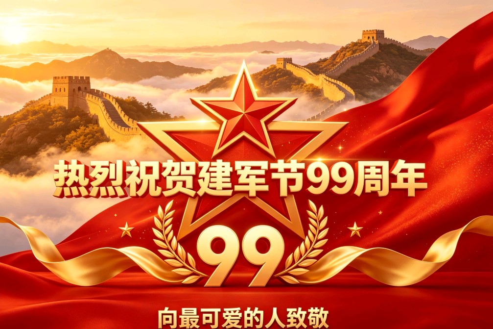题目:贺建军九十九周年文/吴新改（图4）