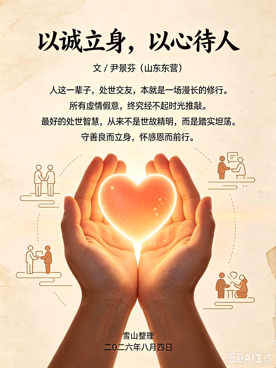 【荣耀中国】文学社*以诚立身,以心待人 文/ 尹景芬(山东东营)(图3)