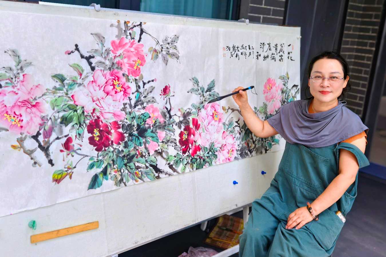 合诵《牡丹仙子》一一诗记河南省书画学会副主席、青年画家司玲/作者：冯新林/合诵：朱金燕、陈永江、徐玲、木头