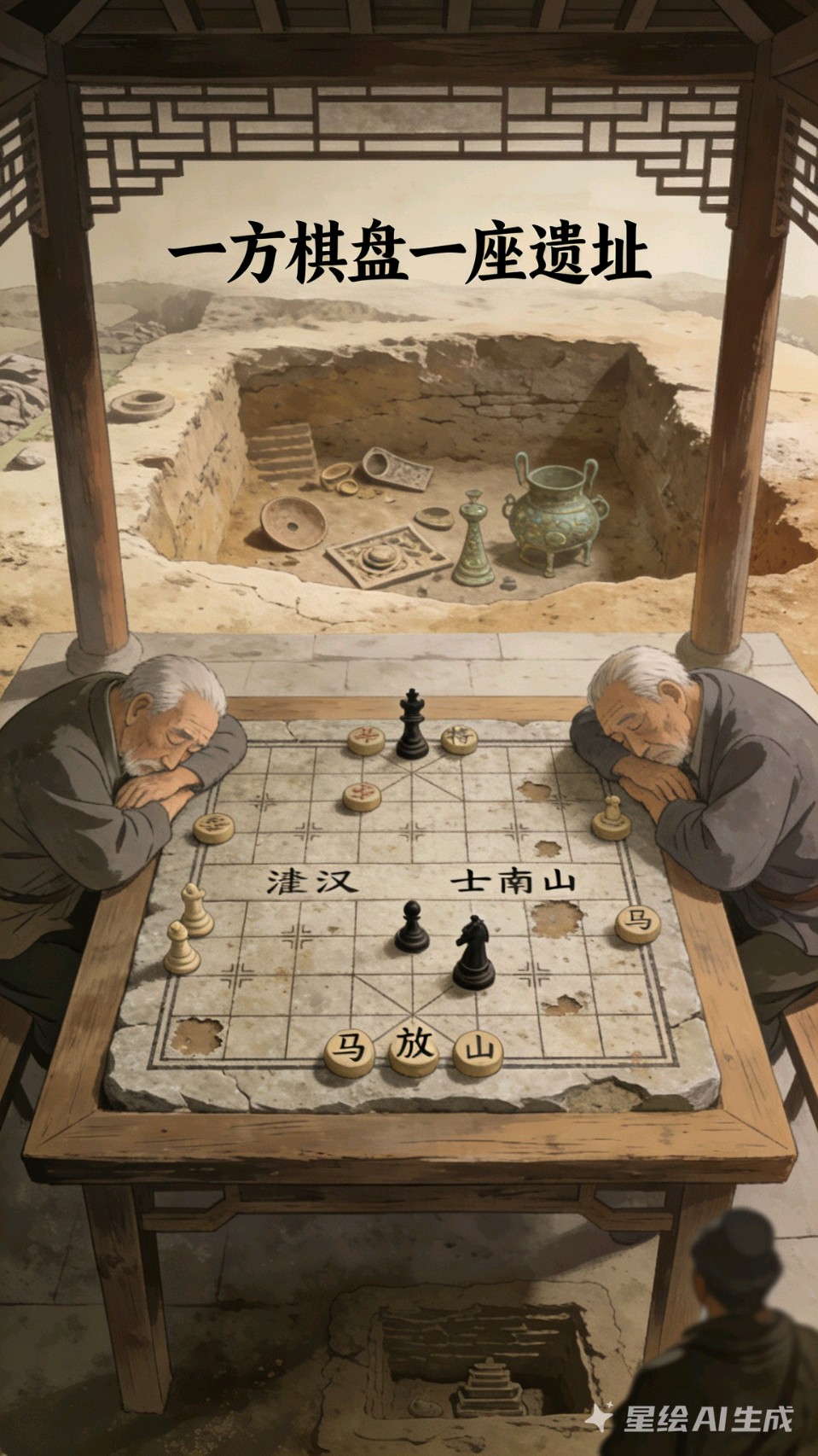 🇨🇳【中国诗人】第1641篇（名家风采）《一方棋盘一座遗址》//文:何延根/诵读:蓓蓓（图3）