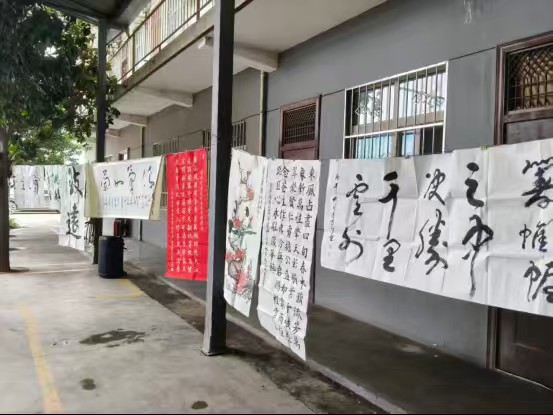 法门书画院走进宝鸡雷泽木业有限责任公司庆典活动(图34)
