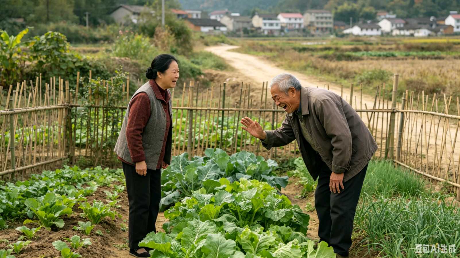 诗书小屋文学社搞笑配音小段《偷菜》！作者：陈富；演播：陈青儿.陈富；视频制作.编制：陈富。（图2）