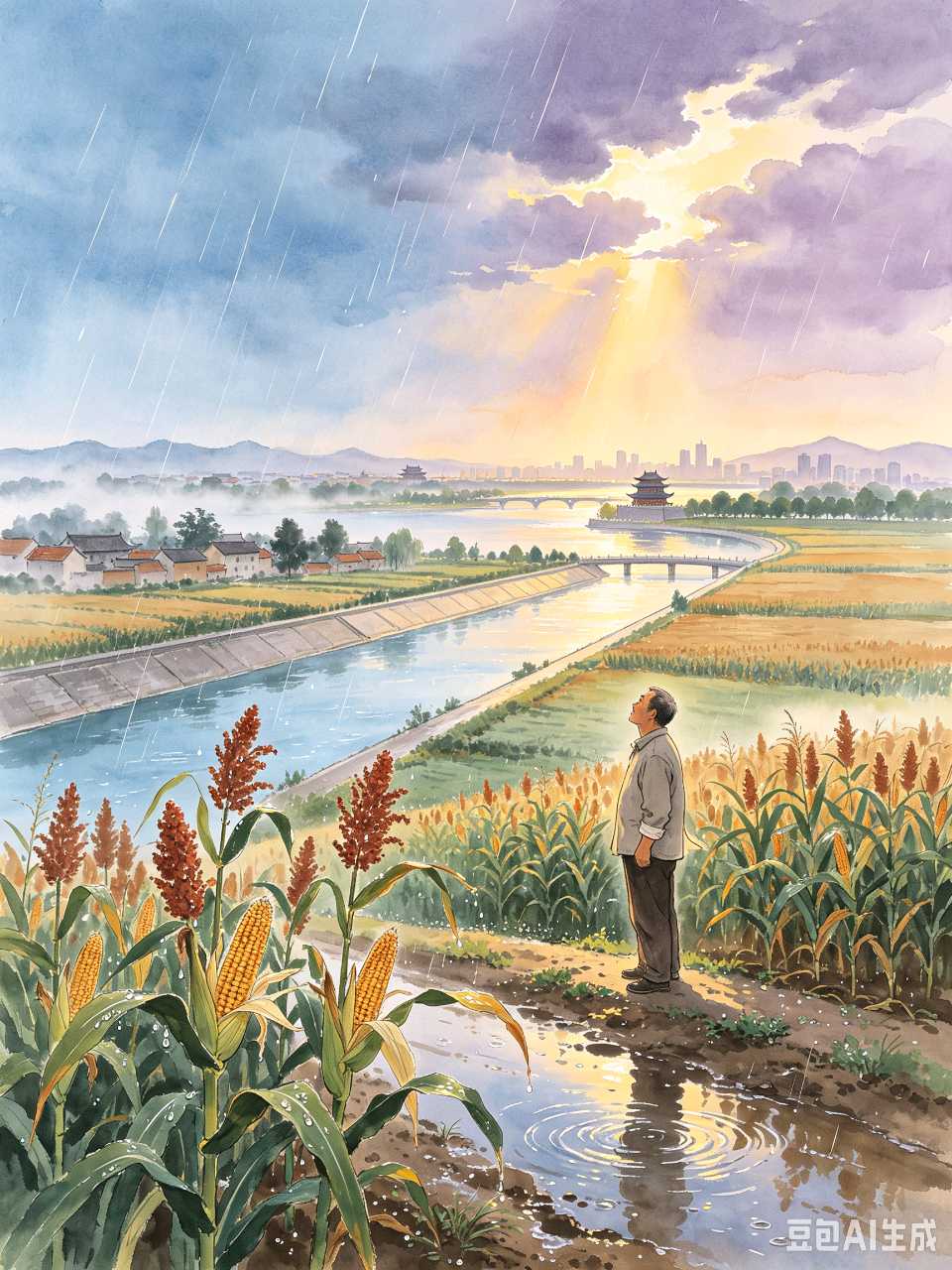 【茌山诗苑】山东茌平林伯虎‖久旱甘霖抒怀