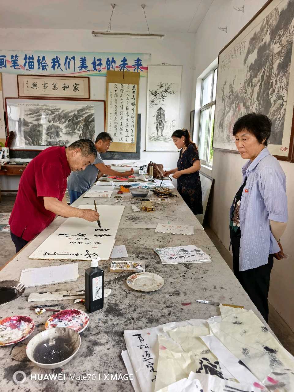 红土纳翰墨！丰玉水先生师徒书画展落地肥城泰安毛公山红色文化博物馆（图17）