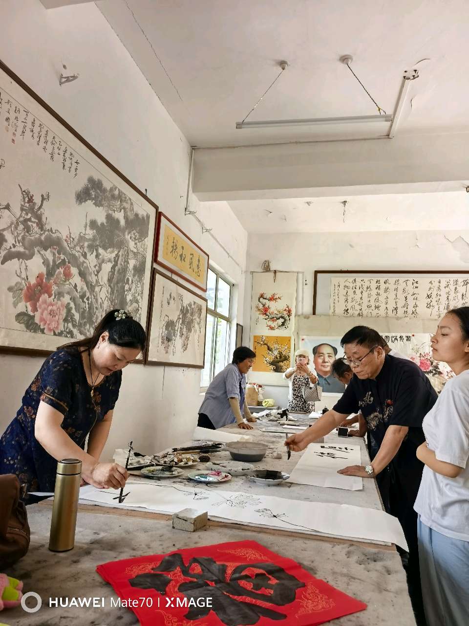 红土纳翰墨！丰玉水先生师徒书画展落地肥城泰安毛公山红色文化博物馆（图55）