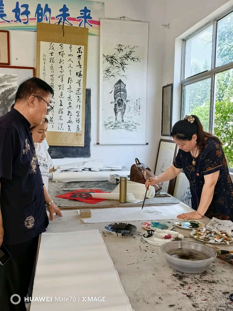 红土纳翰墨！丰玉水先生师徒书画展落地肥城泰安毛公山红色文化博物馆（图58）